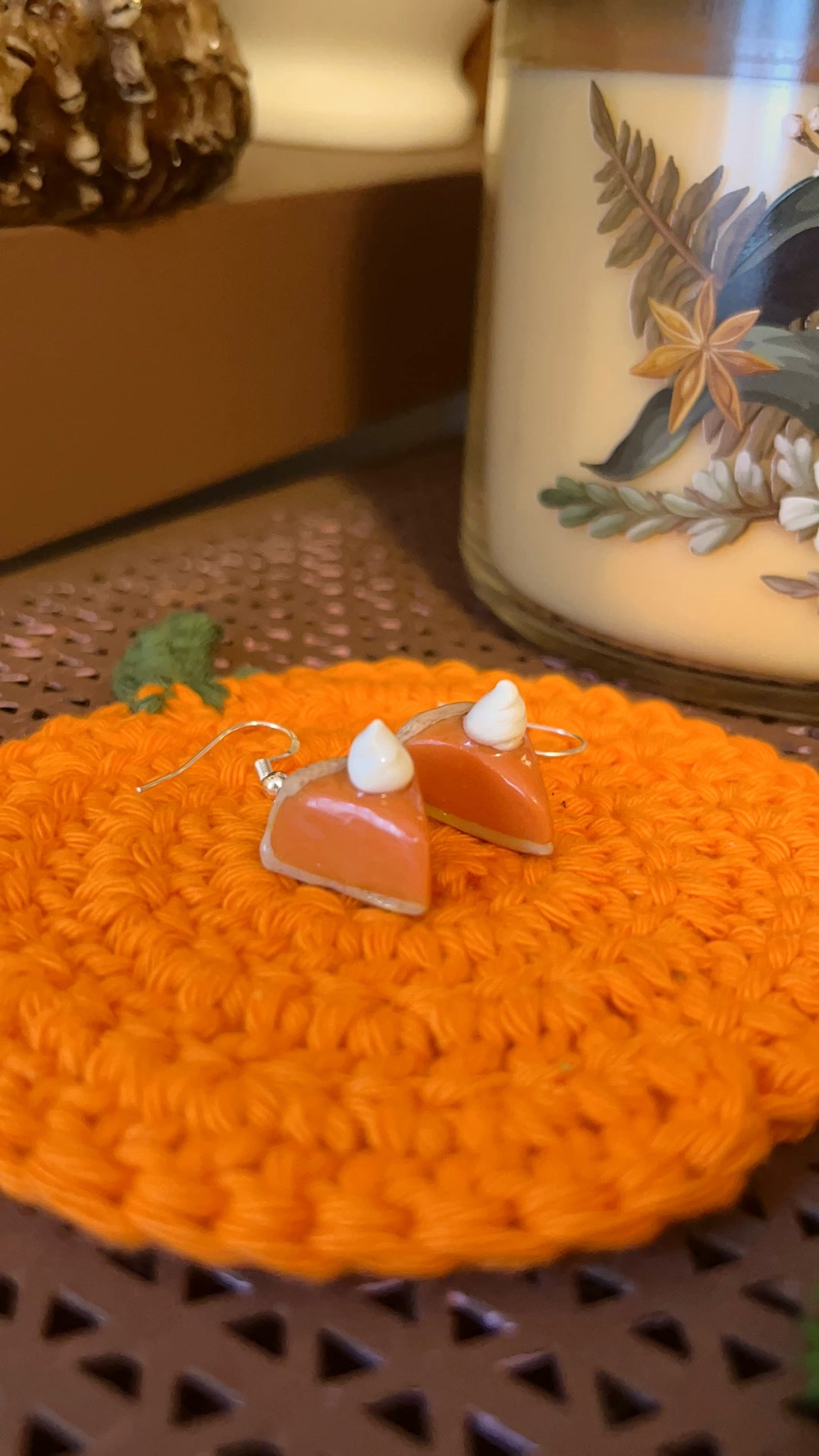 Pumpkin Pie Earrings