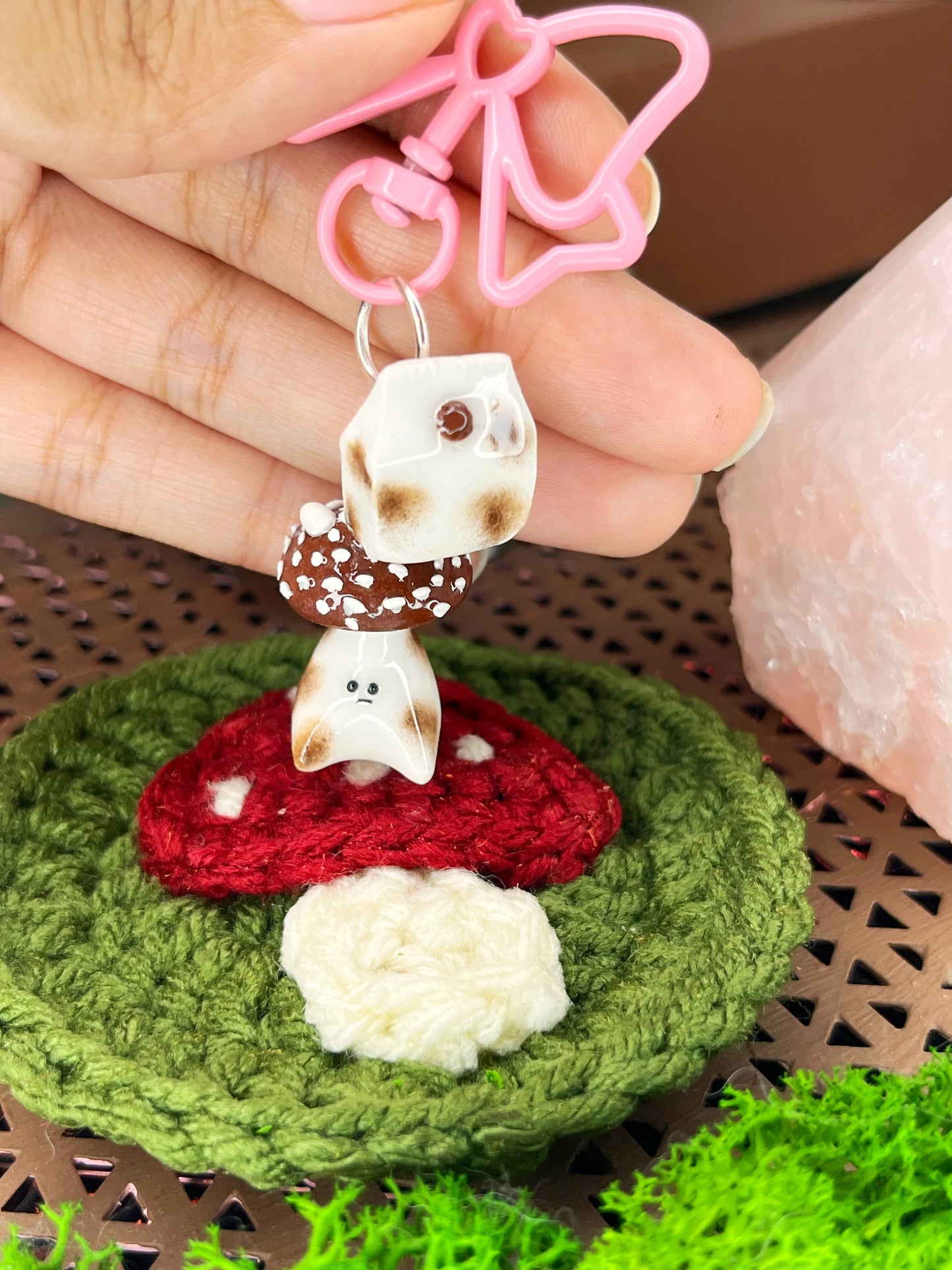 Choccy Milk Mushie Keychain