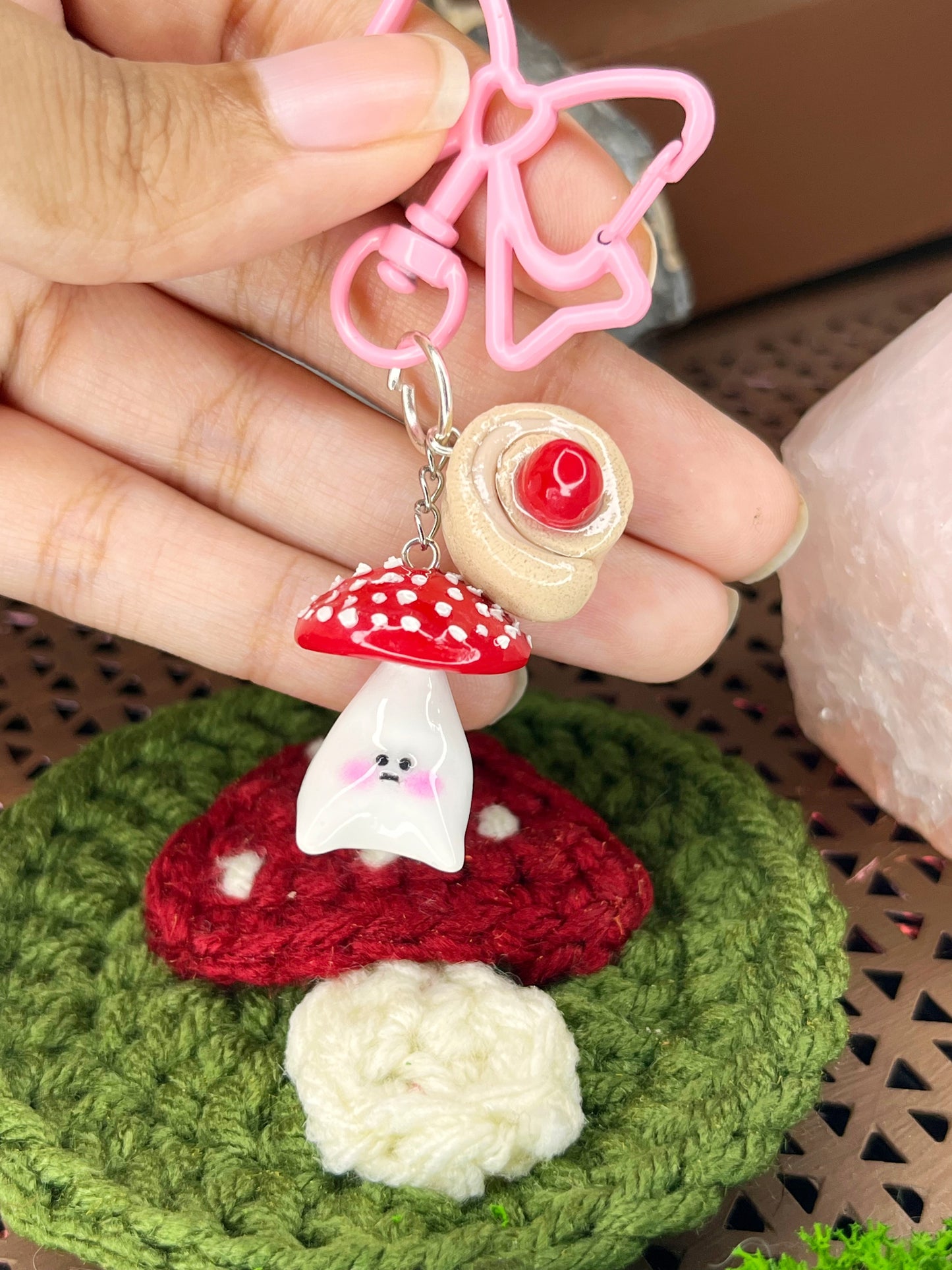 Strawberry Shortcake Mushie Keychain