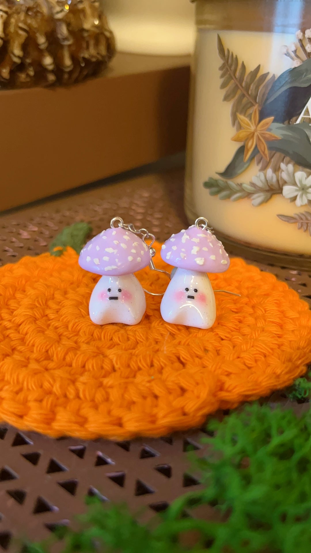 Fairy Mushroom Earrings