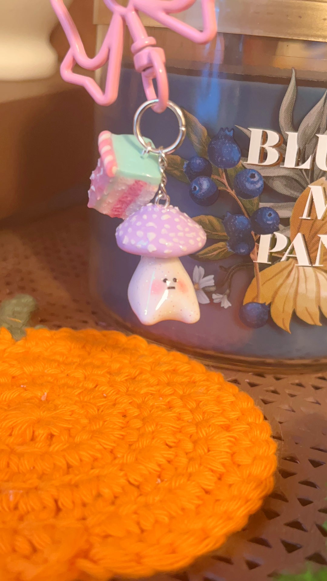 Fairy Mushroom Keychain